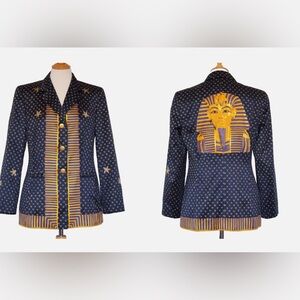 Escada by Margaretha Ley Vintage Graphic Egyptian Blazer
